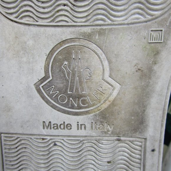 Moncler Sneakers Mens Size 43 Eu 10 Us Slip On Green Floral Italy - Picture 10 of 12